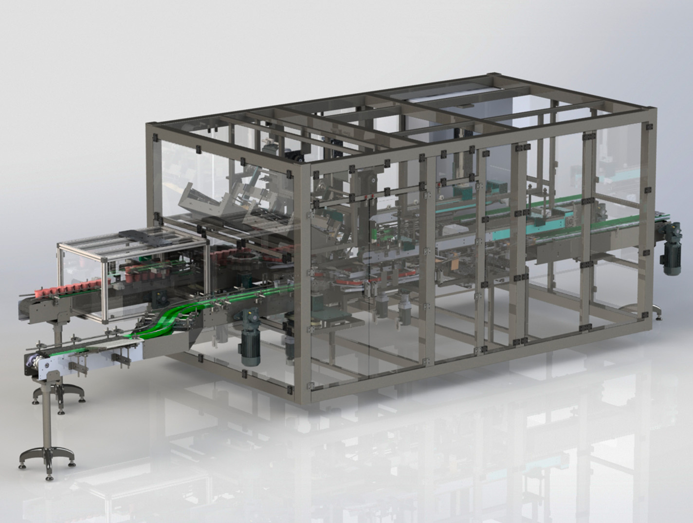 Línea envasado producto lácteo