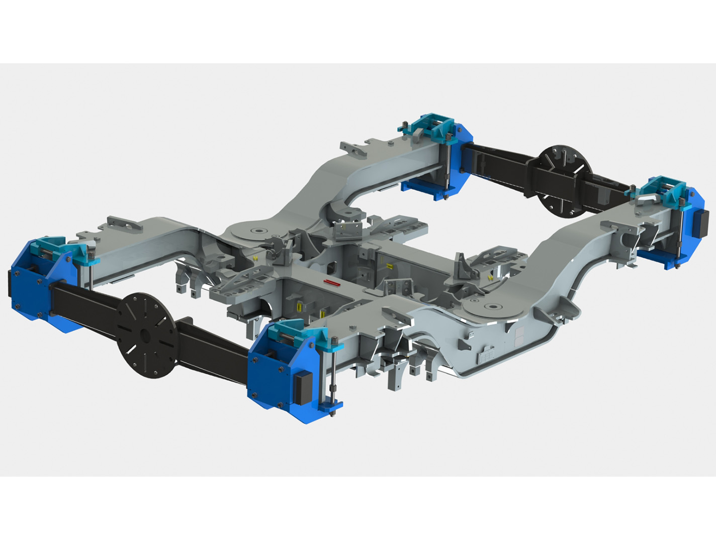 Welding equipment “bogies” train