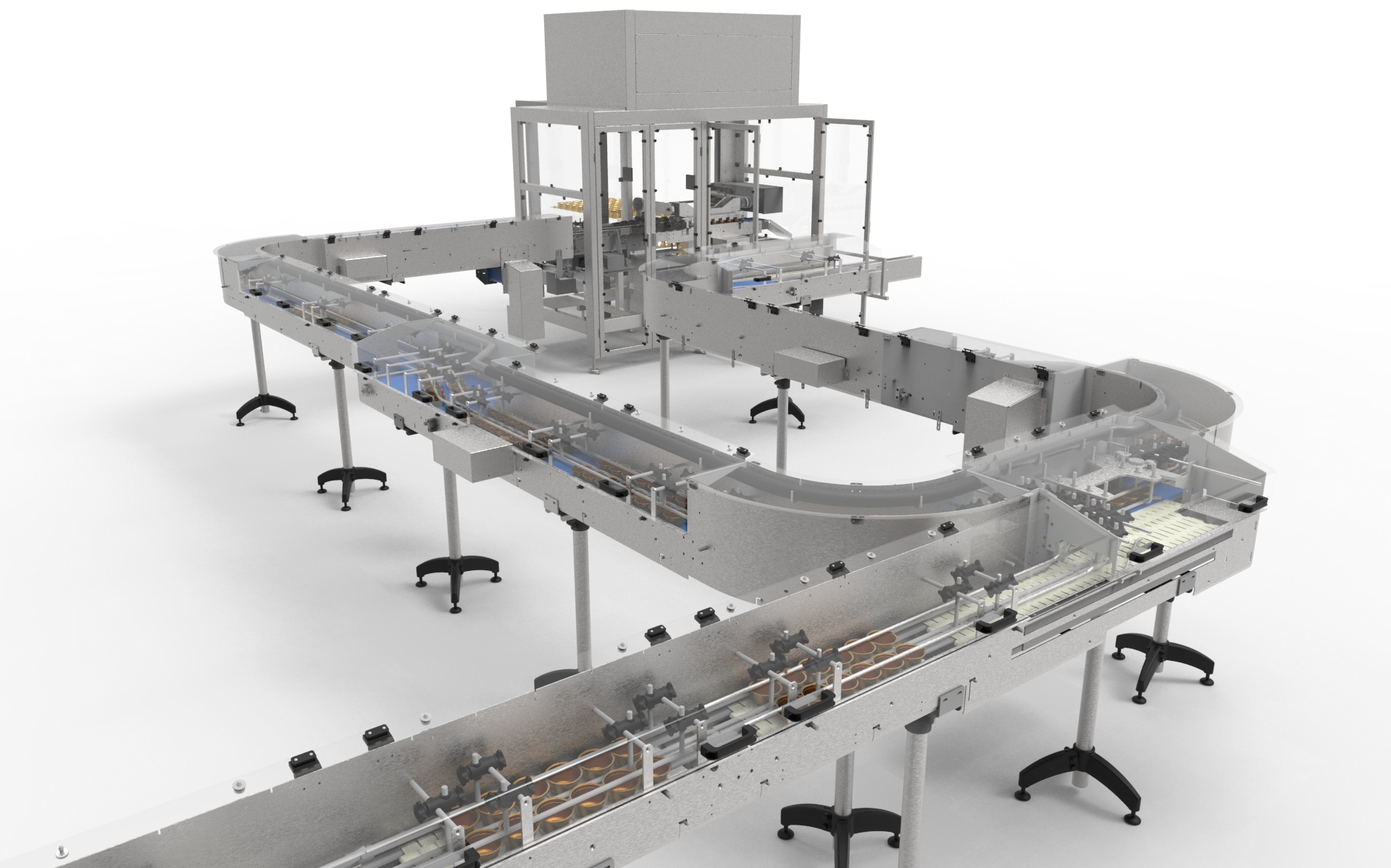 Thermos-sealed custard feeding line